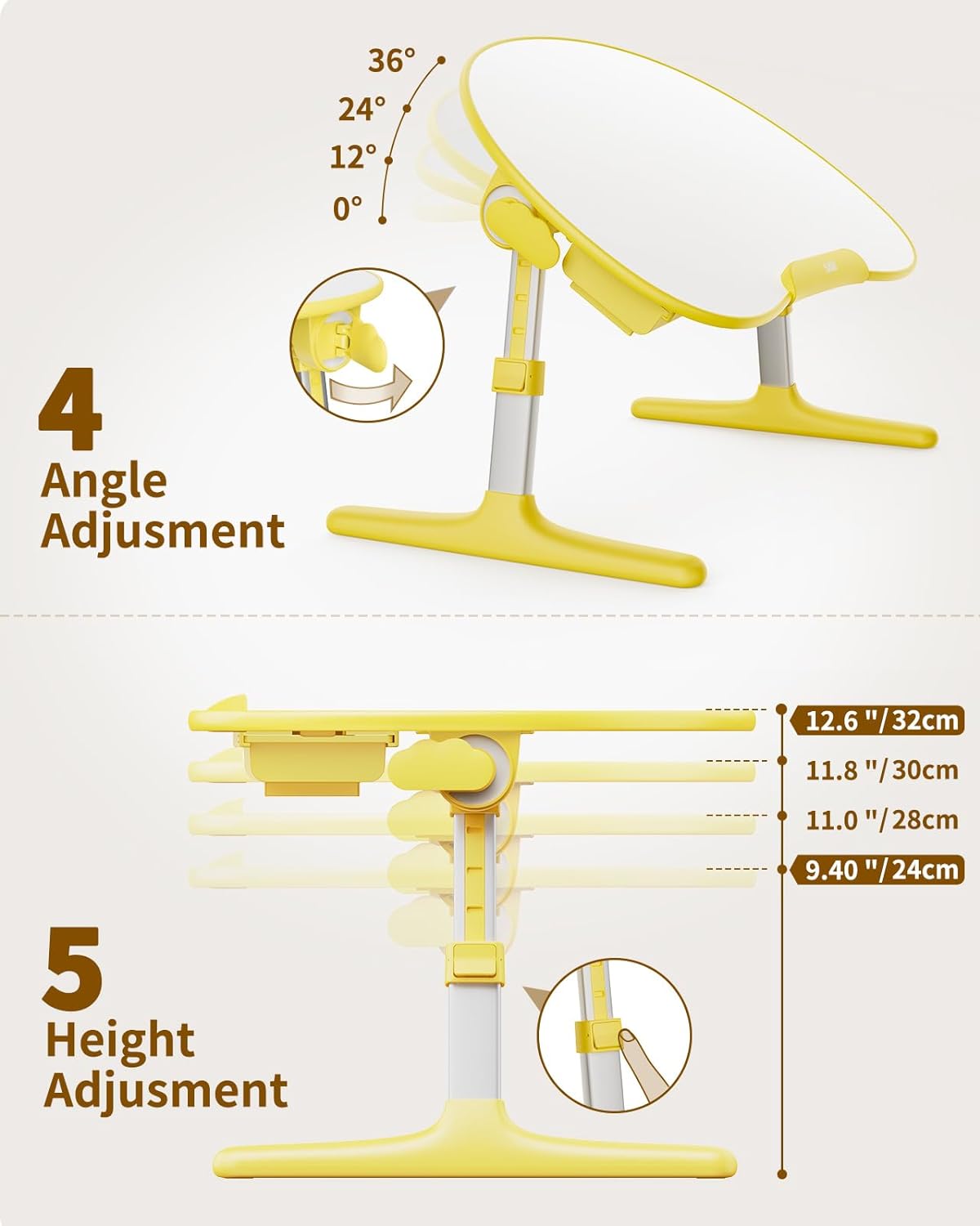 SAIJI - Kids Foldable Desk Table - R2