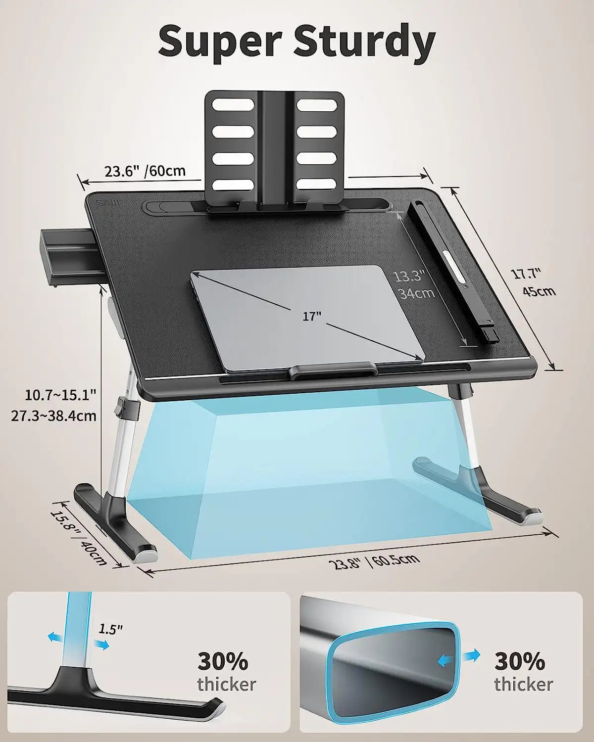 SAIJI - Foldable Laptop Desk - K8 Ultimate