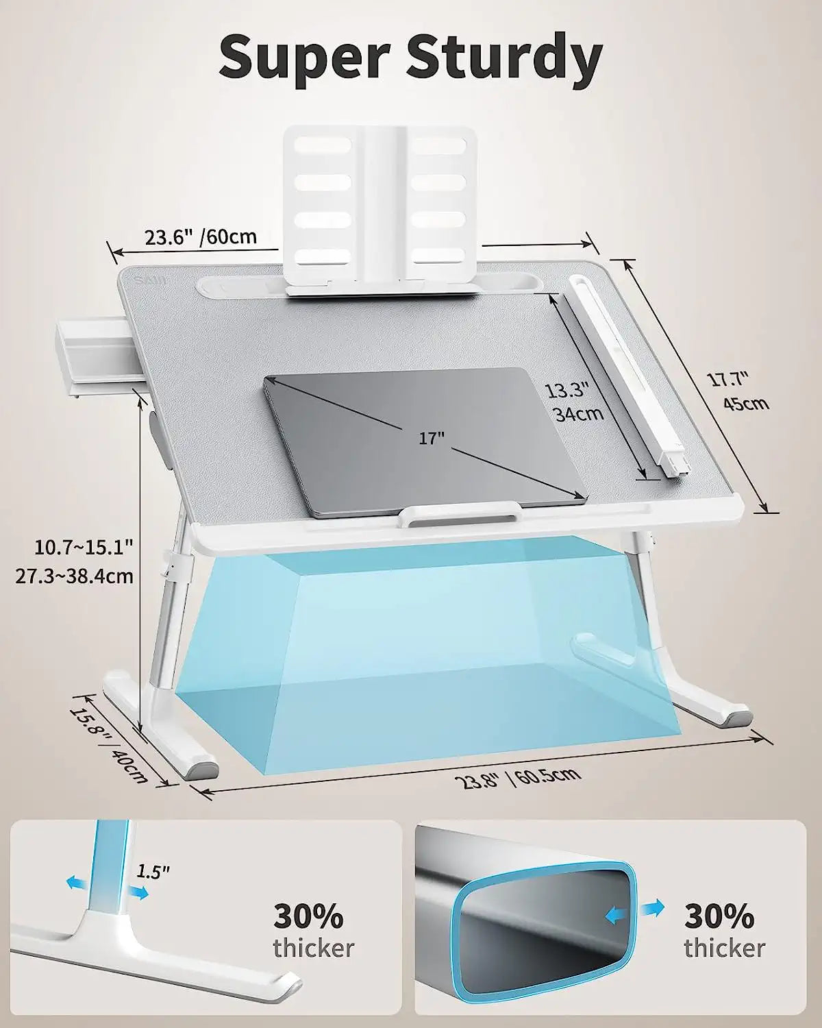 SAIJI - Foldable Laptop Desk - K8 Ultimate